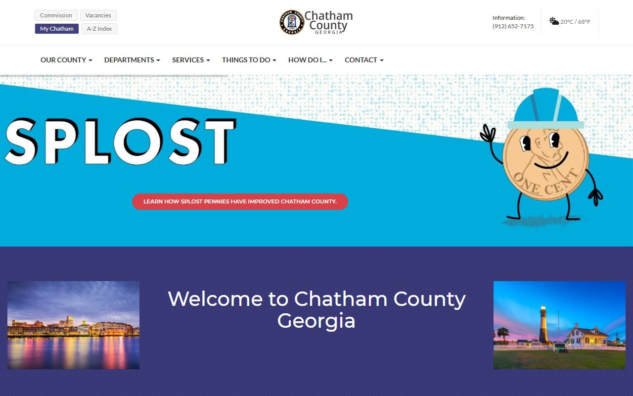 Chatham County homepage phone directory contact information