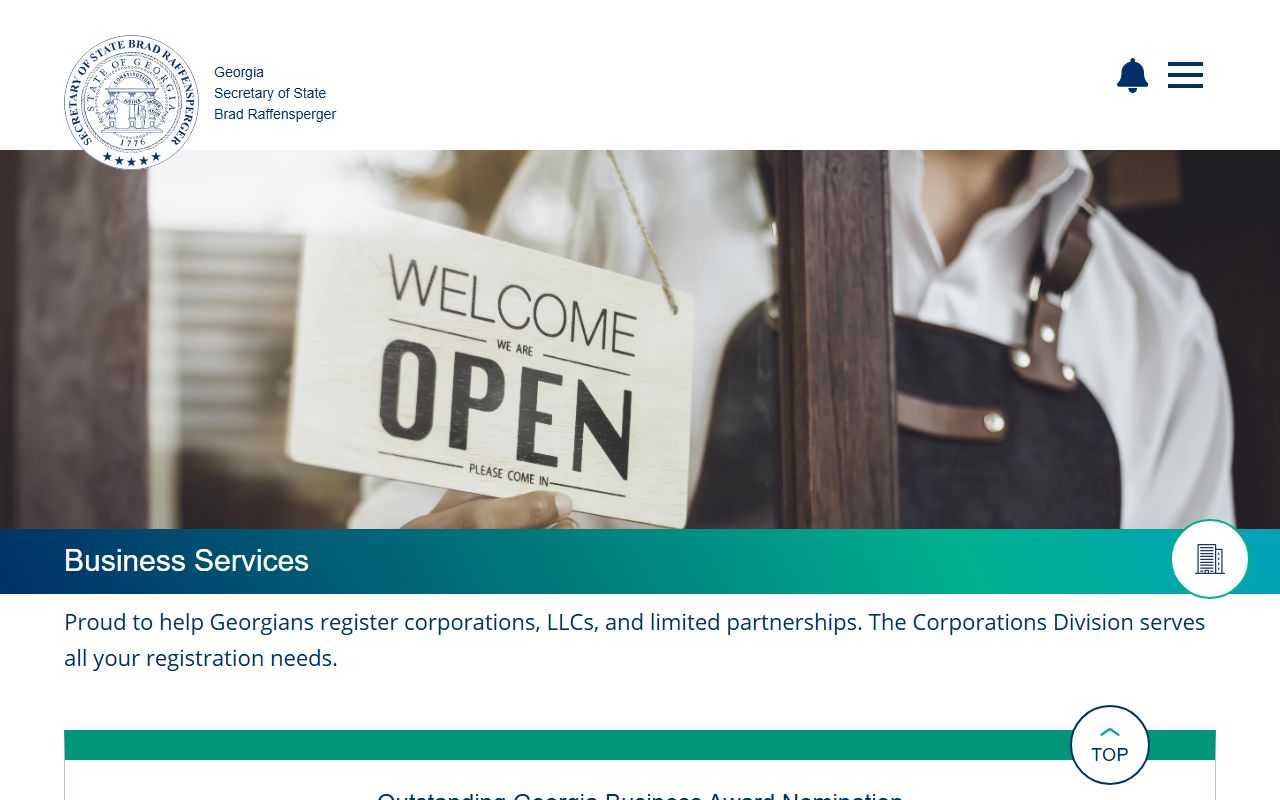 Georgia Corporations Division business search phone directory